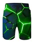 Mens Board Shorts with Mesh Liner N