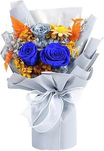lovenfold Flowers for Delivery Prime,Preserved Flowers Bouquets,Blue Rose Bouquets That Last 1-3 Years,Gift for Her: Birthday Christmas Valentine's Day Mother's Day, Room Decorations