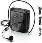 DGTenk Voice Amplifier for Teachers Portable Microphone and Speaker, Black