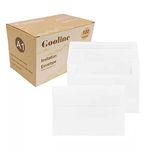 Gooline A1 Invitation Envelopes, 3 5/8 X 5 1/8 Quick Self Seal Envelopes, 100 Counts of White