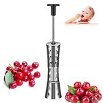 RESOME Cherry Pitter Tool, Cherry Pitter Tool Pit Remover, 304 Stainless Steel Cherry Pit Remover, Durable Cherry Seed Remover Kitchen Tool, Press Type for Effortless Cherries Pitter Tool