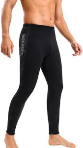 GoldFin Wetsuit Pants Men, 3mm Wet Suits Mens Neoprene Wetsuits Long Pants Keep Warm in Cold Water Diving Surfing Kayaking Swimming