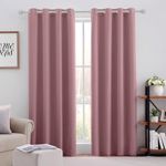 HOMEIDEAS Mauve Blackout Curtains f