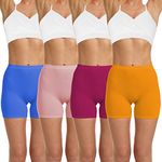 Ruxia Slip Shorts Womens Under Dress Seamless Smooth Anti Chafing Bike Shorts Boy Shorts Underwear Boxer Briefs