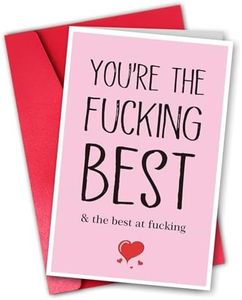 ZZMelixir Funny Anniversary card for Husband Him, Rude Birthday Card for Boyfriend Men