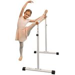 Cannons UK Freestanding Portable Ballet/Stretch Barre, 1.1m Length, 85-105cm Height Adjustable, Anti-Skid Feet (Ballet Barre)
