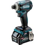 Makita TD001GD201 40V Max Li-ion XGT Brushless Impact Driver Complete with 2 x 2.5 Ah Batteries and Charger Supplied in a Makpac Case