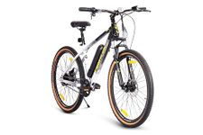 NINETY ONE Wolverine X | Electric Cycle | 7.8Ah Battery | 27.5T | 91 Tuf Shox Front Suspension | 250 Watt IP65 BLDC Motor | 85% pre-Assembled | 2 Years Battery Warranty | Black Gold