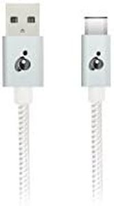 IOGEAR Charge & Sync Flip 2.0 Pro USB-C to Reversible USB-A Cable, 6.5 Feet, G2LU3CAM02-WT