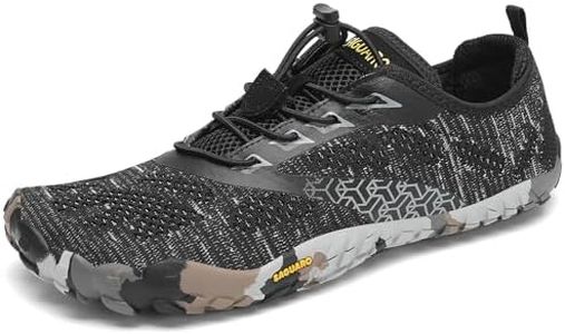 SAGUARO Chaussure Minimaliste Homme Femme Chaussure Plage de Marche Randonne Rocher Courses Trail Running Chaussures Barefoot Barefoot Chaussures Aquatiques, Noir d'encre, 43 EU