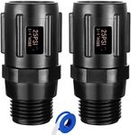 Breezliy 2pcs Garden Hose Pressure Regulator 25 PSI, 3/4" FHT × 3/4“ MHT, Pressure Reducer, Great for Drip Irrigation System Distributing Regulator drip Irrigation Parts emitters for drip line