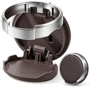 Multifunctional Universal Foldable Car Cup Holder with Hook (Dark Brown1) | 2026 New Foldable Car Door Cup Holder Large Diameter Drink and Water Bottle Storage Rack Space-Saving Vehicle Drink Organizer
