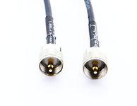 USA Made PL-259 Improved Double Shielded RG-58u for FireStik Antenna K-8A 18-Foot Single CB/Ham Coax Cable
