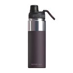 Asobu BPA Free Alpine 18 OZ Flask Water Bottle Made of Stainless Steel with Easy Grip Handle and Easy Access Spout Stays Hot/Cold for 12/24 Hours (Burgundy)