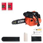 26cc 10" Petrol Top Handle Topping Chainsaw - Free Bar Cover & More