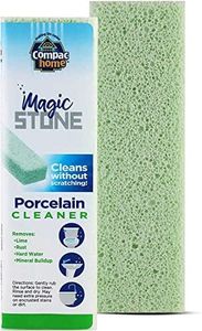 Compac Home Magic-Stone Porcelain Cleaning Stick - Toilet Bowl Cleaner, Handy Toilet Cleaner Easily Scrubs/Removes Stubborn Lime Stains from Porcelain or Bathroom Fixtures, 2 Count