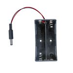 Electronic Spices 18650 3.7v 2 Battery Holder Hard Plastic Case With 3.5mm Pin Pack of 10 (3.7v X 2 Battery = 7.4volt)