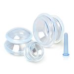 Massage Cups, Axixn 4 Pcs Silicone Cupping Set Cupping Massage Kit Body/Face Anti Cellulite Vacuum Therapy cups Home Spa Health Care (4pcs)