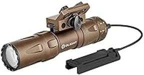 OLIGHT Odin Mini 1250 Lumens Compact Rechargeable Tactical Flashlight, MLOK Mount Weaponlight with Removable Slide Rail Mount and Remote Switch, 240 Meters Beam Distance(Desert Tan)