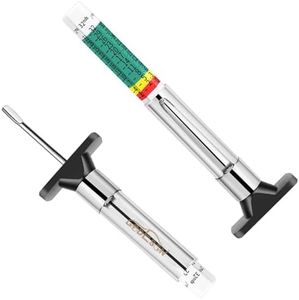 GODESON 88702 Smart Color Coded Tire Tread Depth Gauge Pack of 2