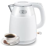 Bear Electric Kettle, 1.5L Rapid-boil Water Boiler, Stainless Steel 304 Inside, 1500W Tea Kettle with Auto Shut Off & Boil Dry Protection, Electric Water Kettle Great for Tea and Coffee