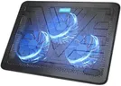 TECKNET Laptop Cooling Pad, Portable Slim Quiet USB Powered Laptop Notebook Cooler Cooling Pad Stand Chill Mat with 3 Blue LED Fans, Fits 12-17 Inches (Black)