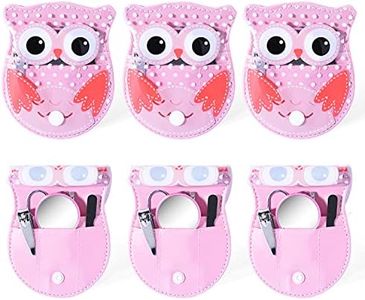 Spove Pink Owl Design Manicure Set Nail Care Grooming Kits Pack of 6 sets