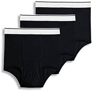 Jockey Men's Underwear Pouch Brief - 3 Pack, black, L