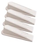 Areer 4 Pack Rubber Door Stops - Anti Skid - Heavy Duty Rubber Door Wedge, Non Slip Door Stoppers, Ideal for Homes, Offices and Work Shops