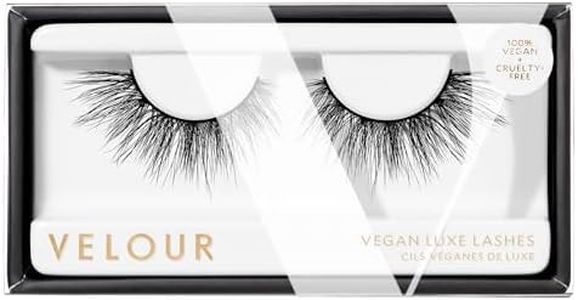 Velour Vegan Luxe Eyelashes, Luxurious Natural False Lashes, Lightweight, Reusable, Handmade Fake Lash Extensions, Wear up to 25 Times, 100% Vegan Mink, Soft and Comfortable, All Eye Shapes