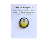 dadop A Little Pocket Penguin Hug, Pocket Hug Animal Stress Relief Gifts, Special Encourage Birthday Party Penguin Gift White Going Away Gifts for Friends Friendship Gifts