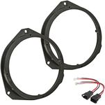 Sound-way Spacer Rings adapters and Harness kit for 6.5" inch / 165 mm Speakers Compatible with Fiat, Lancia, Alfa Romeo, Vauxhall, Ford, Peugeot, Citroen, Iveco