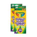 Crayola 2 Pack 24ct Pencils Bundle - Amazon, Multicolor