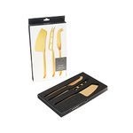 Viski Belmont Gold Plated Knife Set