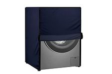 Stylista Waterproof Front Load Washing Machine Cover Compatible for LG 8 kg & 9 Kg Blue