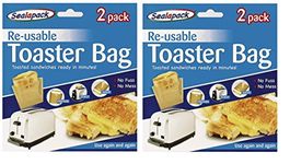 Sealapack Reusable Toastie Sandwich Toast Bags Pockets Toasty Toastabags