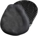 Motorcycle Seat Cushion Gel Shock Absorption 3D Honeycomb Mesh Motorbike Seat Pad Quick-Drying Protective Ride Saddle Seat Cover Waterproof Motorbike Cushion Pad for Scooter E-Bike (with seat Cover)