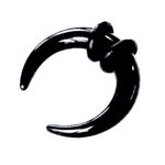 Black Acrylic Buffalo Horn Taper Choose Your Size! Claw Flesh Tunnels Bull Expander U Ear Stretcher Plug 4MM