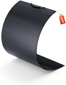 ALLPOWERS Flexible Solar Panel 100W Monocrystalline Bendable SF100 Solar Charger Kit IP68 with 22-25% Efficiency Module, 25.5V Output for Uneven Surfaces Power Station Balcony RV Roof Boat Cabin Van
