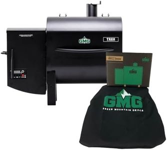 Green Mountain Grills Trek Prime 2.0 Portable Pellet Grill with Cover, WiFi Smart Control, 12V Power, Wood Pellet Smoker for Camping, Tailgating & RV Use, Compact BBQ Grill