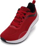 WHITIN Men's Zero Drop Running Shoes + Wide Toe Box, Red, 12 Wide