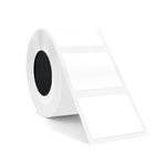 SUPVAN T50M Label Maker Tape Adapted Label Print Paper Refill White Size 40mm x 30mm 250pcs Thermal Laminated Waterproof Self-Adhesive Multipurpose Labeling Tape Replacement