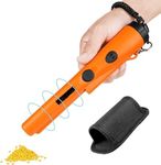 Metal Detector Pinpointer- ARCELI Portable Gold Detector for Adults And Kids Waterproof 360° Scan Metal Detecting Accessories with Buzzer Vibration Treasure Hunting Tool with Holster