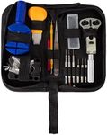 144 Piece Watch Repair Kit- Tool Set for Repairing Watches Including Opener, Watch Holder, Link Remover and Storage Carrying Case by Stalwart