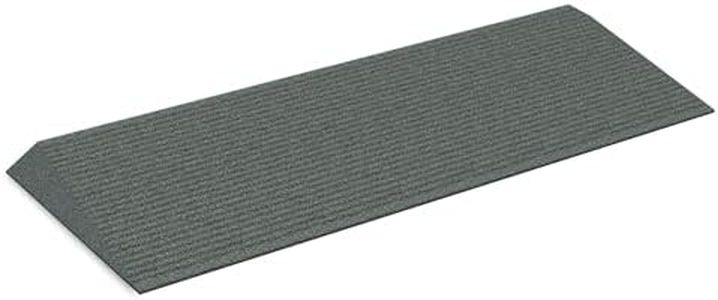 EZ-Access Transitions Rubber Angled Entry Mat, Grey, 1.5" Height