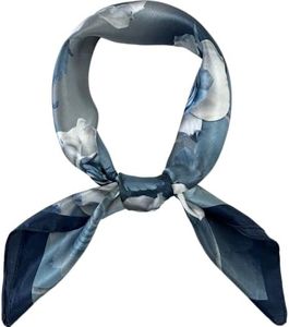 FONYVE 100% Mulberry Silk Scarf for Hair - 27" Square Head Scarf for Women - Lightweight Neck Scarf with Gift Packed