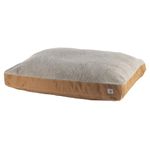 Carhartt Firm Duck Dog Bed, Durable Canvas Pet Bed with Water-Repellent Shell, Carhartt Brown with Sherpa Top, Large