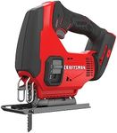 CRAFTSMAN V20 Cordless Jig Saw, 3 Orbital Settings, Up to 2,500 SPM, Bare Tool Only (CMCS600B)