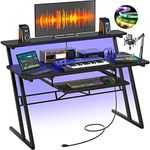 armocity Music Studio Desk with Pow