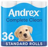 Andrex Classic Clean Toilet Rolls - 36 Toilet Roll Pack - Bulk Buy Toilet Rolls - Unbeatable Clean Toilet Rolls with Unique 3D Wave